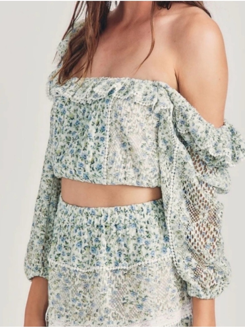 House of Harlow 1960 Floral Set (Top & Skirt)